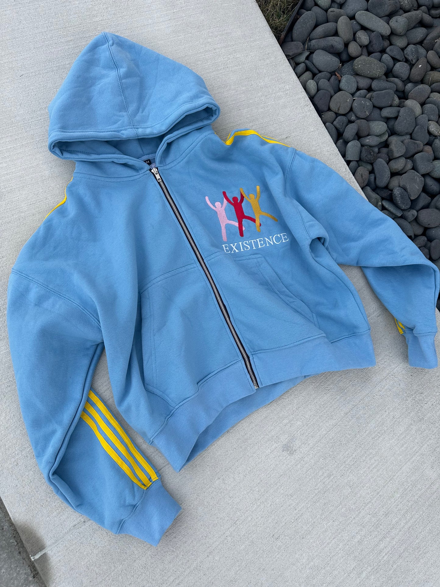 Blue "EXISTENCE" Zip Up
