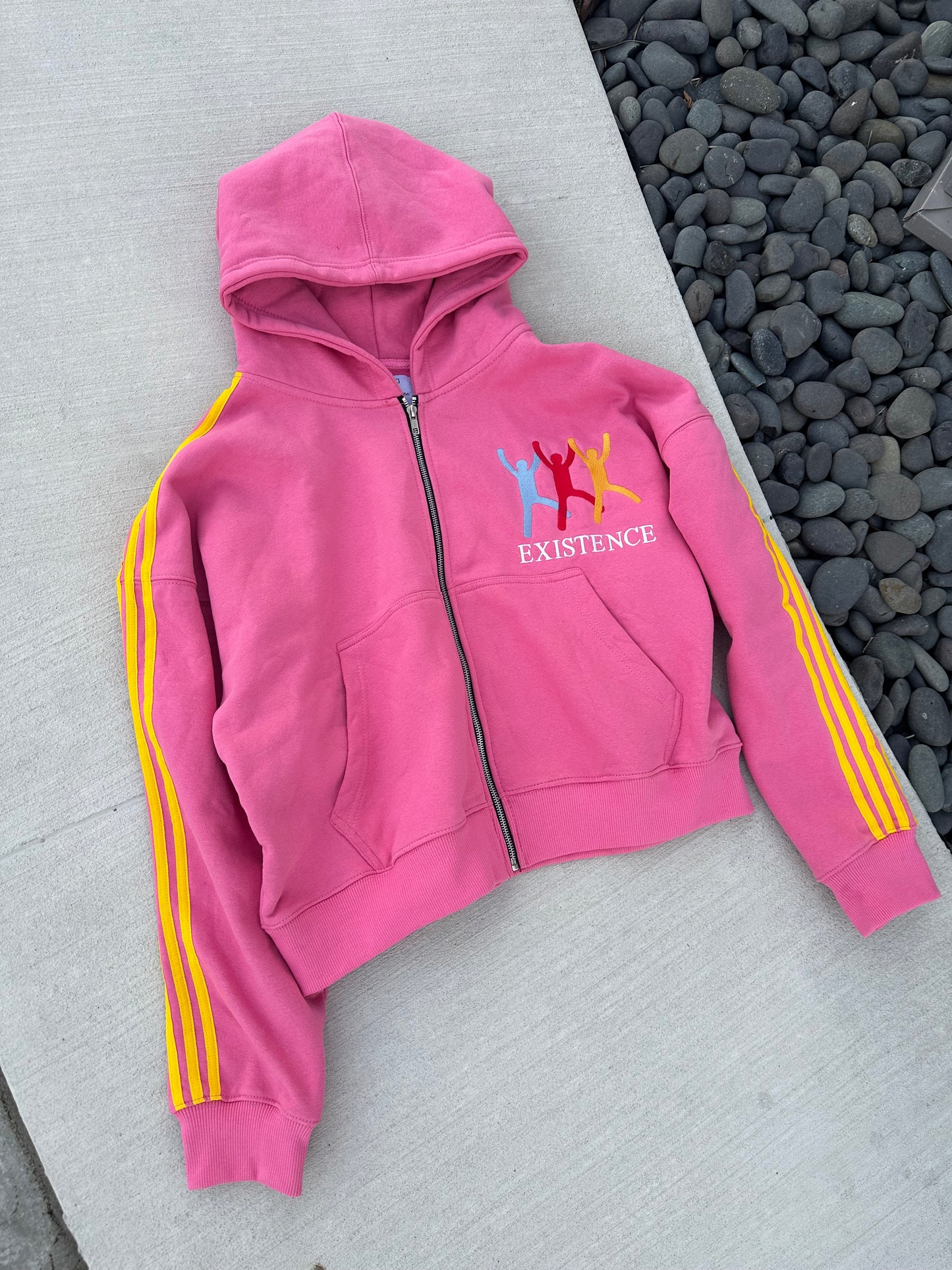 Pink "EXISTENCE" Zip Up